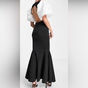 New black and white scuba fabric formal ASOS dress